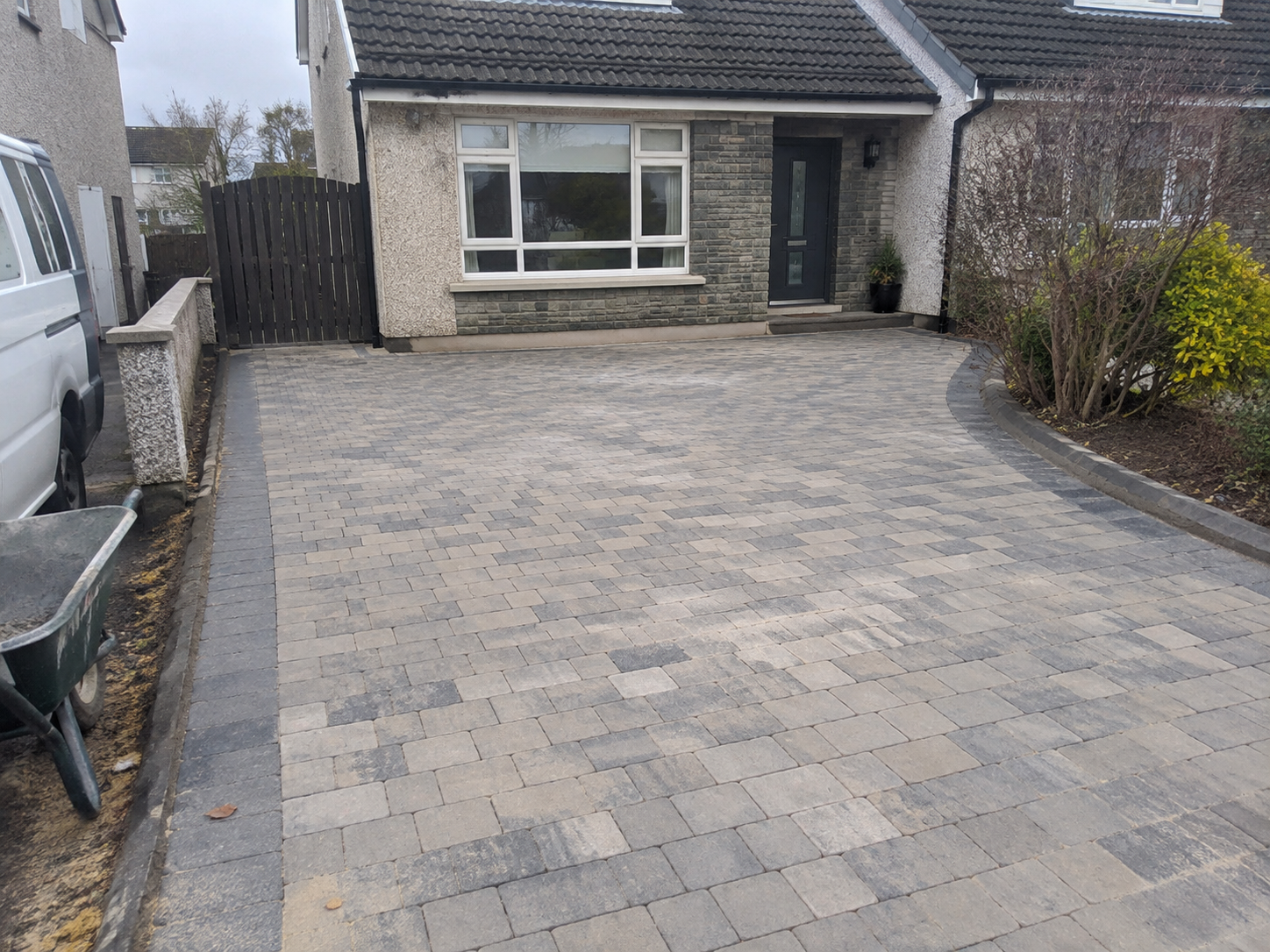 Block paving driveway with charcoal border | Farrell Exteriors